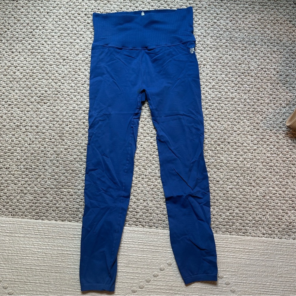 Blue High-Waisted Good Karma Leggings